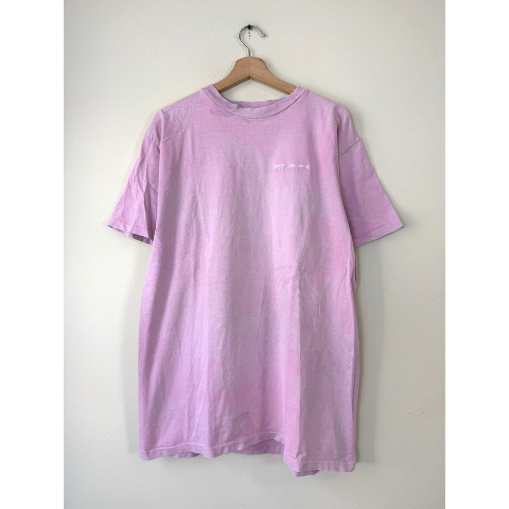 Vintage 90's Off Shore Surfing Embroidered Single Stitch Tee Shirt